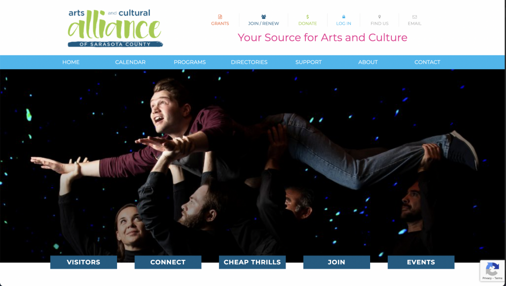 sarasotaarts homepage